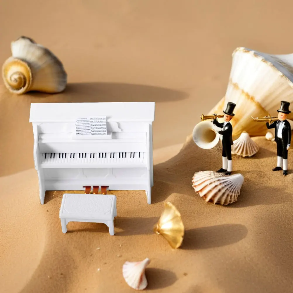 2 sets Mini Rechtop Decor Poppenhuis Landschap Rekwisieten Miniatuur Accessoires Kruk Model Meubels voor Slaapkamer