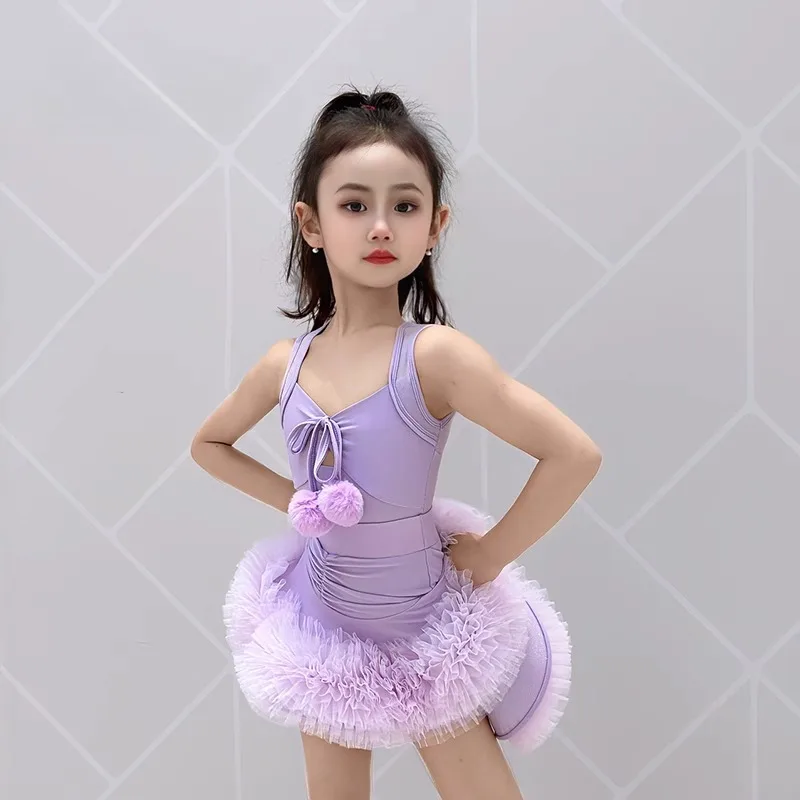 Sukienki do tańca latynoamerykańskiego dla dziewcząt, sukienki konkursowe do tańca towarzyskiego standardowego dla dzieci, Cha Cha Rumba Samba Tango, sukienki do ćwiczeń latynoamerykańskich, ubrania.