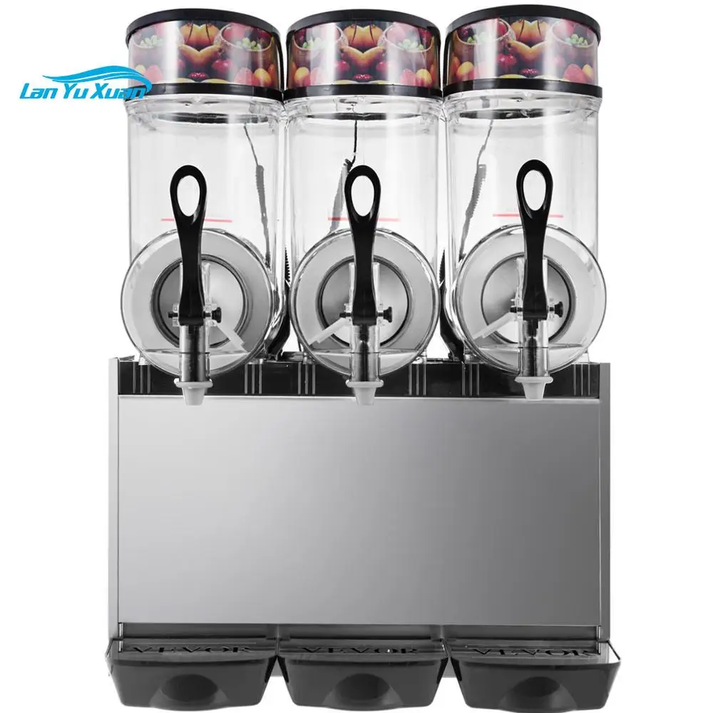 Nieuwe ontwerp 12L * 3 Triple-Kom Full Size Slush Bevroren Drinken Machine 900 W Commerciële Gebruik