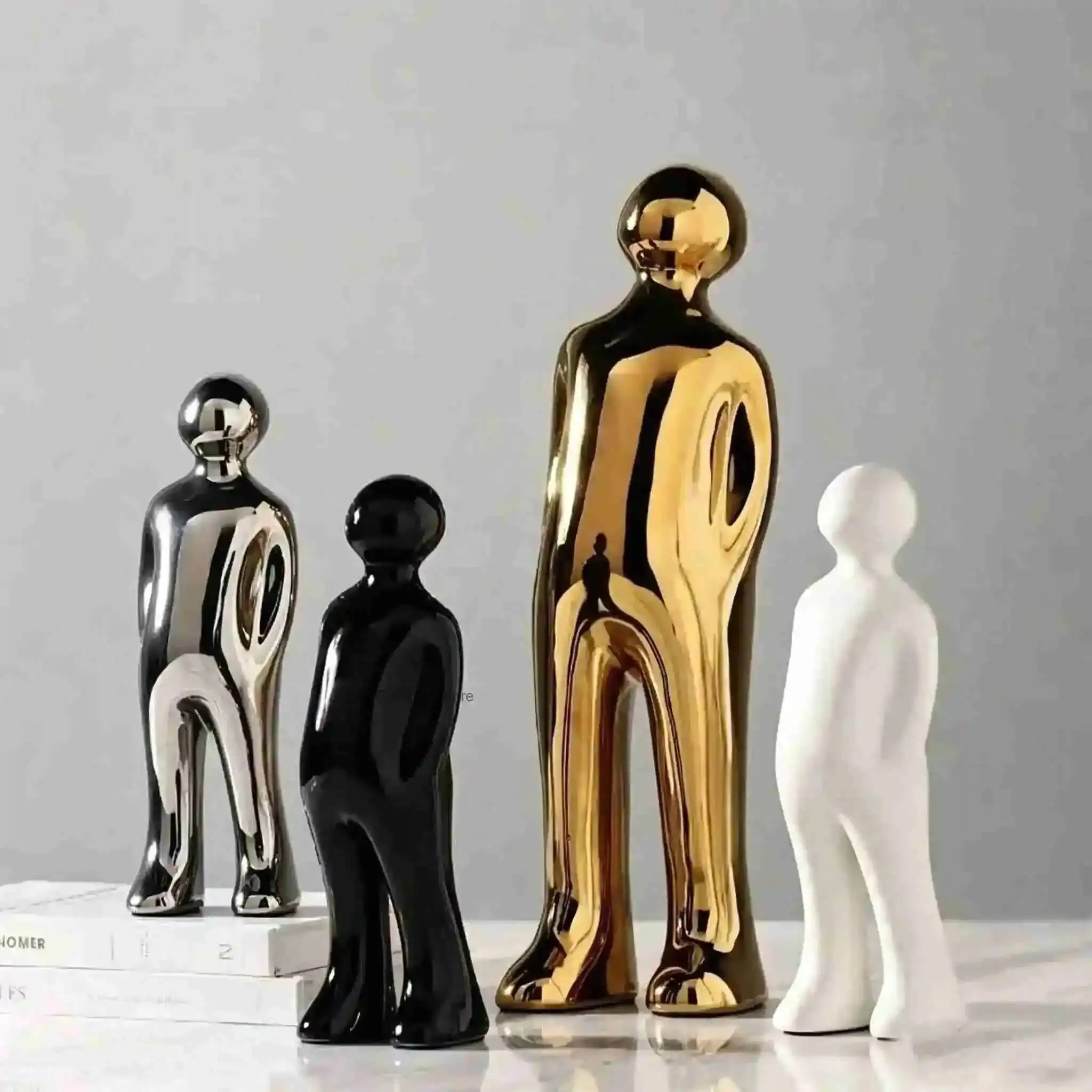 Room Statues Modern Ornaments Simple Model Abstract Office Living Home Room Decoration Trinkets Paris Sculptures Home Decor H