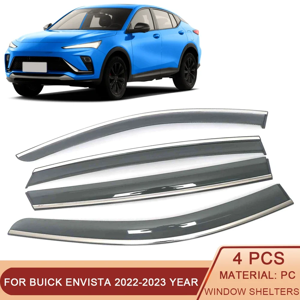 For Buick Envista 2022-2023 Car Window Sun Rain Shade Visors Shield Shelter Protector Cover Sticker Exterior Accessories