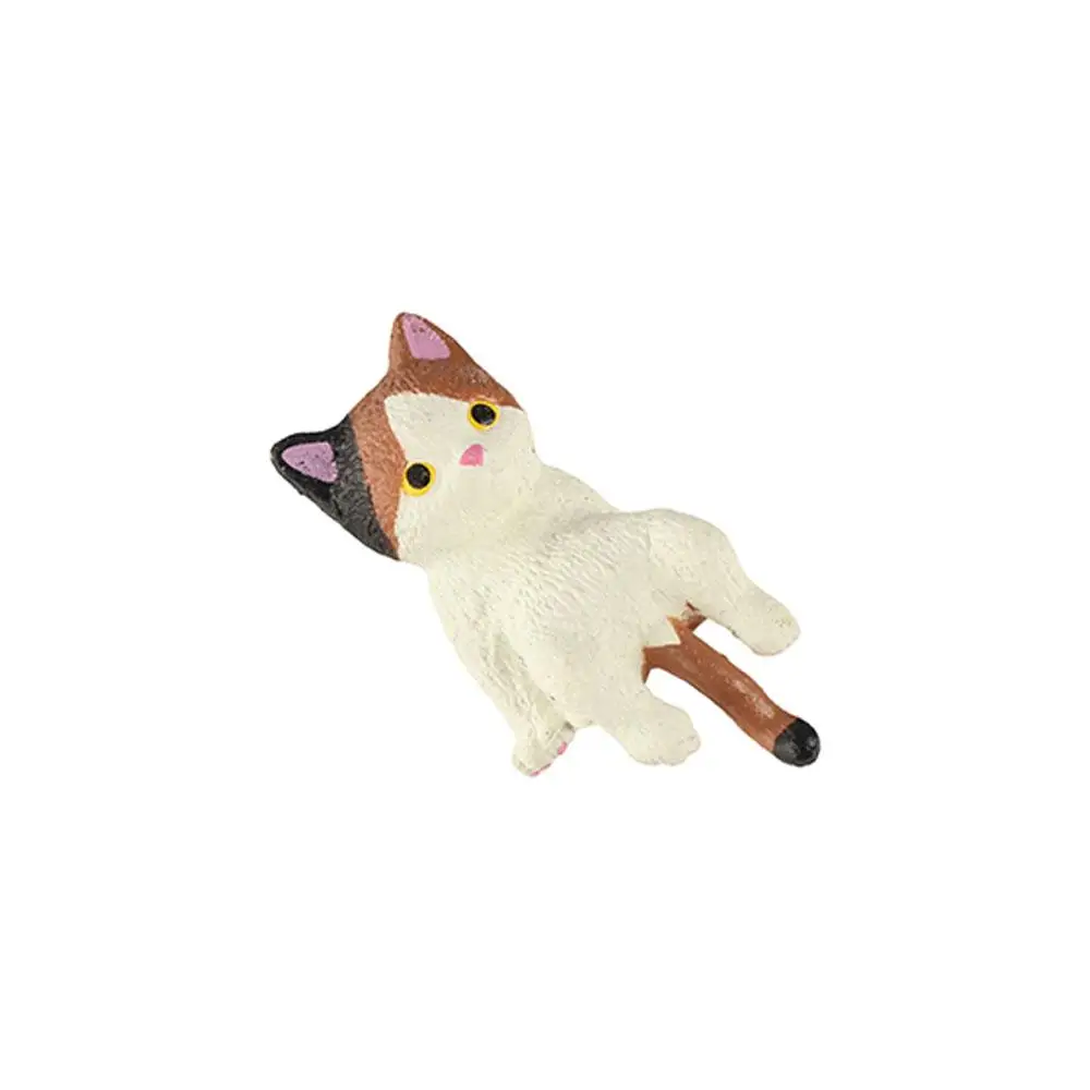 

Simulation Edge Cat Figurines Cartoon DIY Cat Refrigerator Sticker Material Resin Miniatures Car Cat Ornament Micro Landscape
