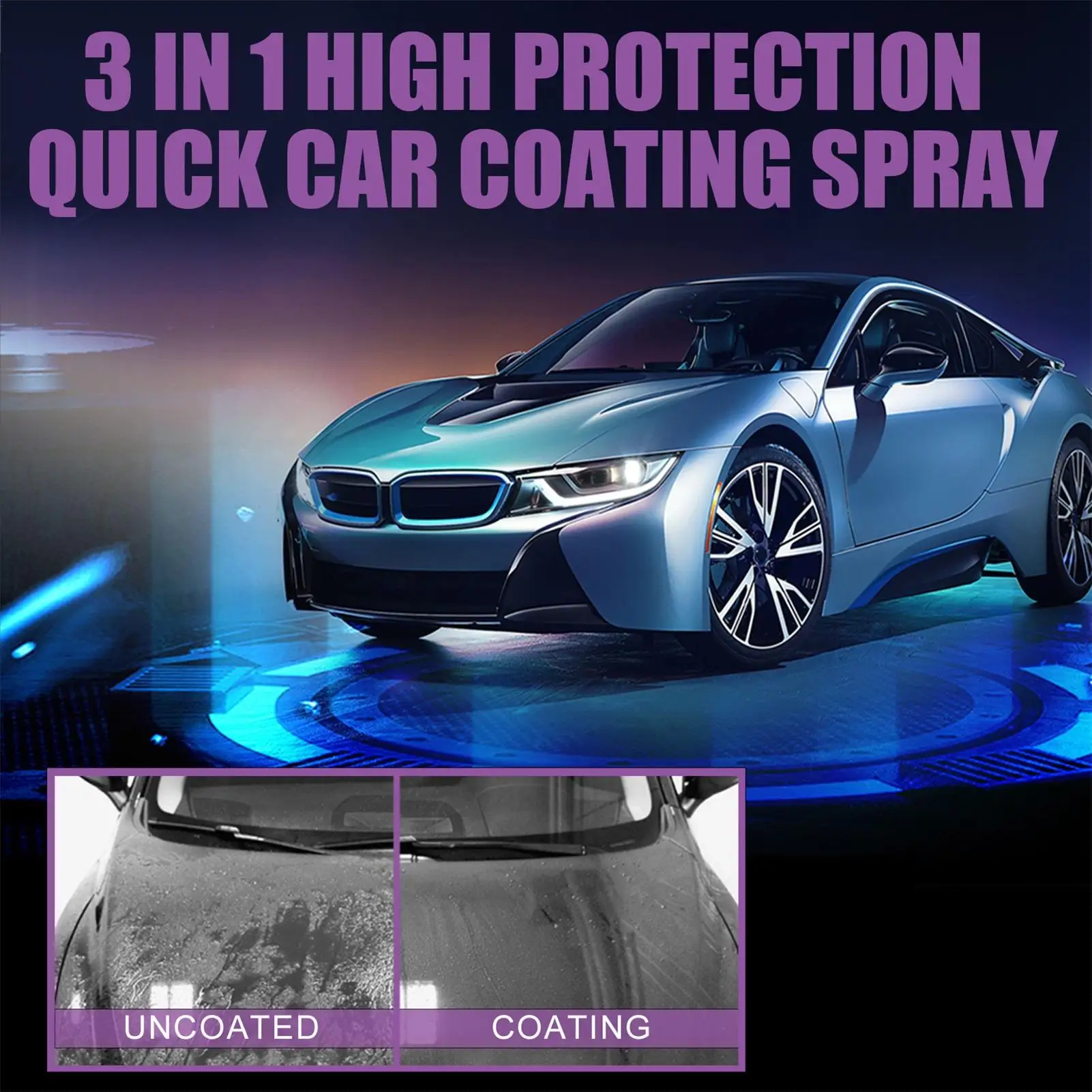 3 In 1 SHINE ARMOR Fortify Quick Coat Ceramic Coating Car Wax Polish Spray 30/100ml Auto Wash&Wax Hydrophobic Top Coat Polish