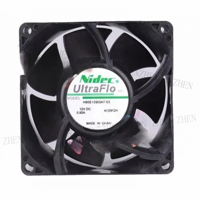 

Y for Nidec H80E12BGA7-53 12V 0.90A 8CM chassis large air volume cooling fan