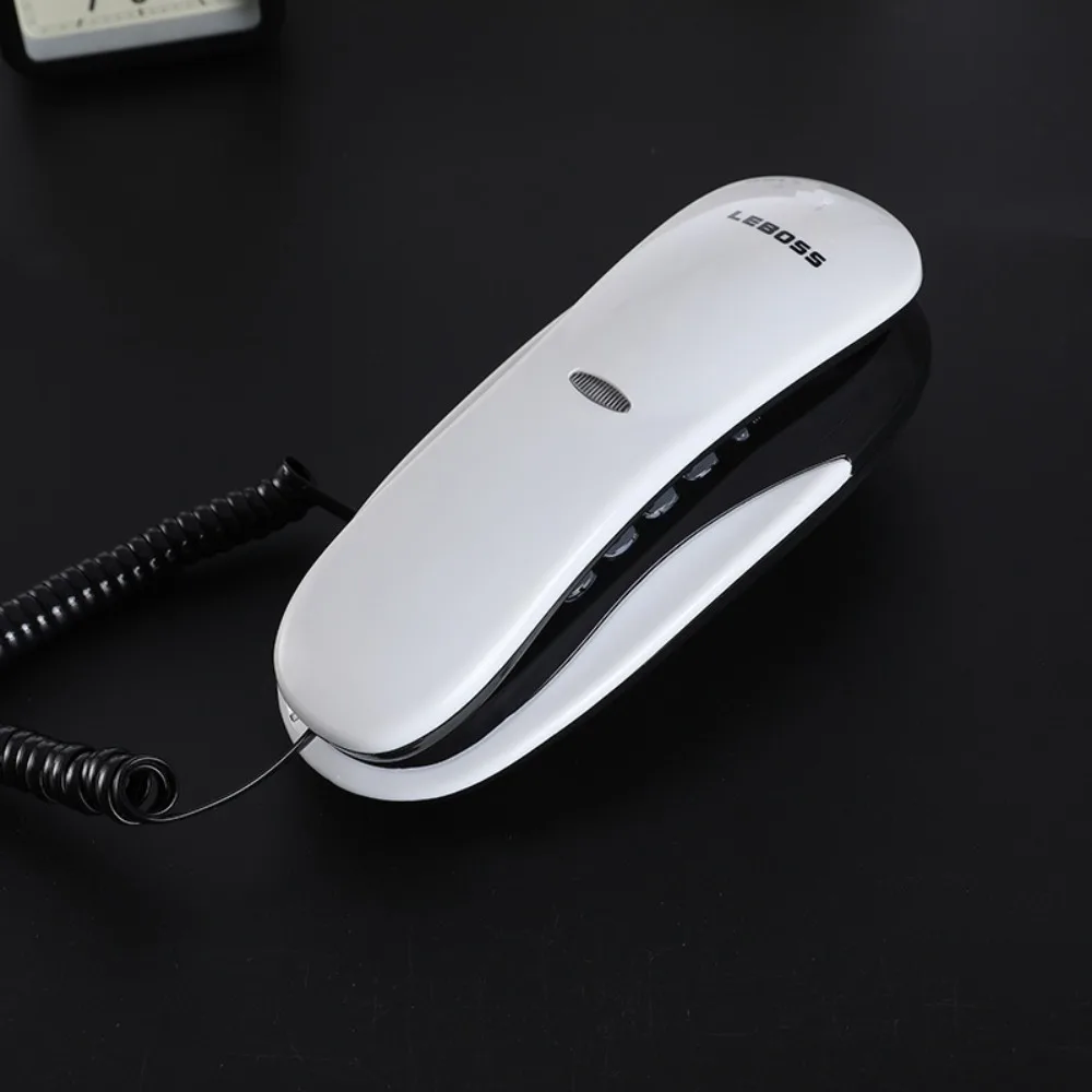 Caller ID Wall Mounted Wired Telephone Landline Desktop Corded Phone Compact Handset House Phones Hotel Office House