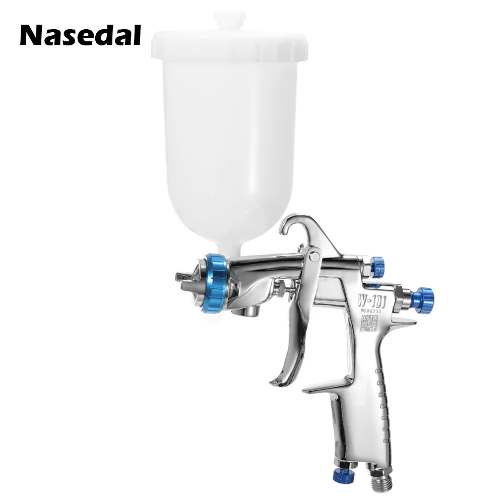 Pistola Airbush Nasedal Faça Você Mesmo Máquina de ar Manual de Pintura Ferramenta Alimentação Fluid Cup W101 Aço Inoxidável Profissional de