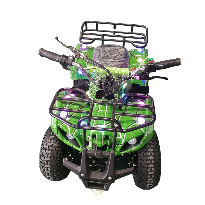 Mini electric ATV small double off-road vehicle square rental four-wheel mountain bike children's toy battery car bumper car