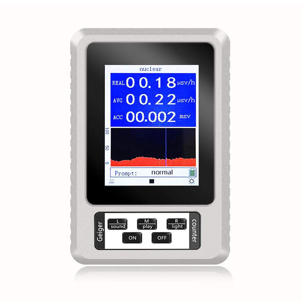 XR-1 Nuclear Radiation Detector Color Display Screen Geiger Counter Personal Dosimeter Detectors Beta Gamma X-ray