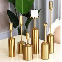 European Style Retro Metal Candle Holder Optional Candle Stand Roman Style Candelabra Candlesticks