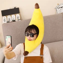Funny Banana Party Costume Hat Warm Cosplay Cap Cartoon Plush Headwear Prom Dance Headdress Headwear Hair Carnival Accessories