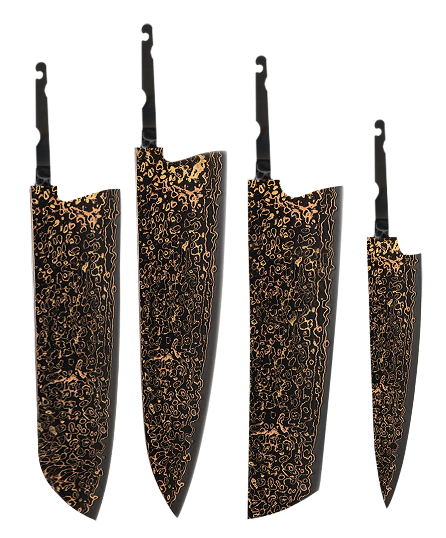 Amber Black Coacted VG10 Kupfer 37-lagiger Damaststahl Japanischer Nakiri Santoku Chef Allzweckmesser Küchenwerkzeug