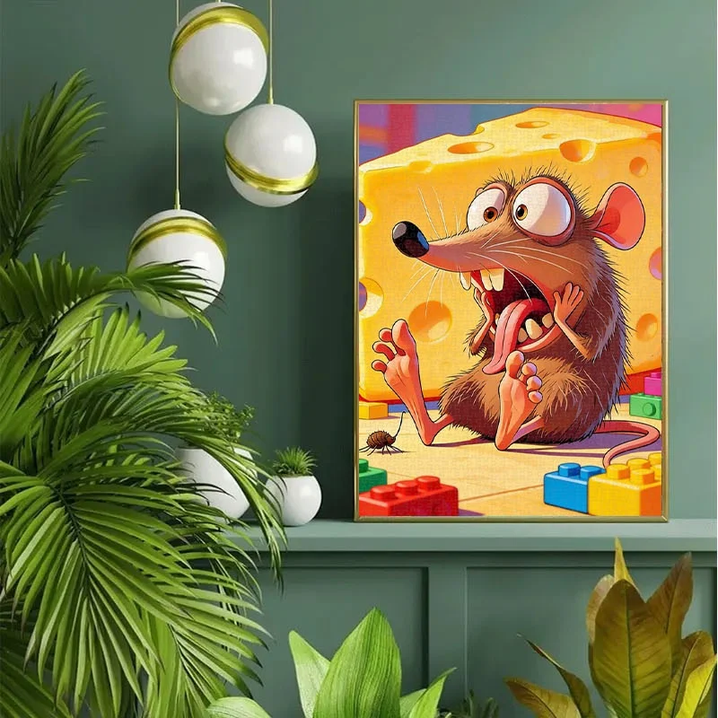 ตัวต่อจิ๊กซอว์รูปหนู 1000 ชิ้น - ของเล่น DIY สำหรับผู้ใหญ่และครอบครัว เหมาะสำหรับคลายเครียด เกมตัวต่อกระดาษพกพา