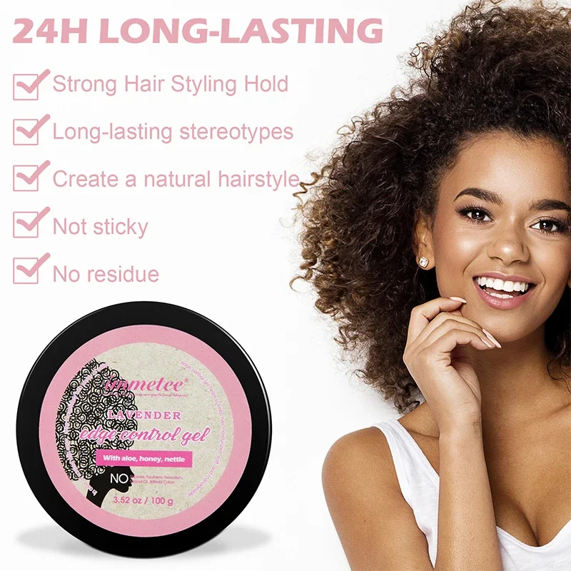 Lavender Hair Wax Sideburn Edge Control Styling Chopper Styling Wax Improves Frizz Portable Non-sticky wax stick  edge