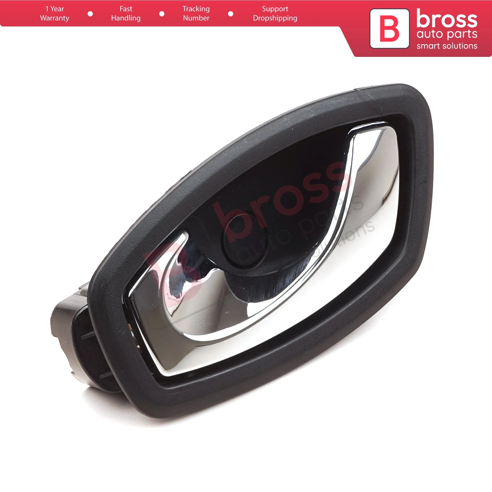 BDP1178 Interior Left Door Handle 806720001R Chrome Color Plastic for Renault Fluence Megane Scenic MK3 Clio MK4 Captur