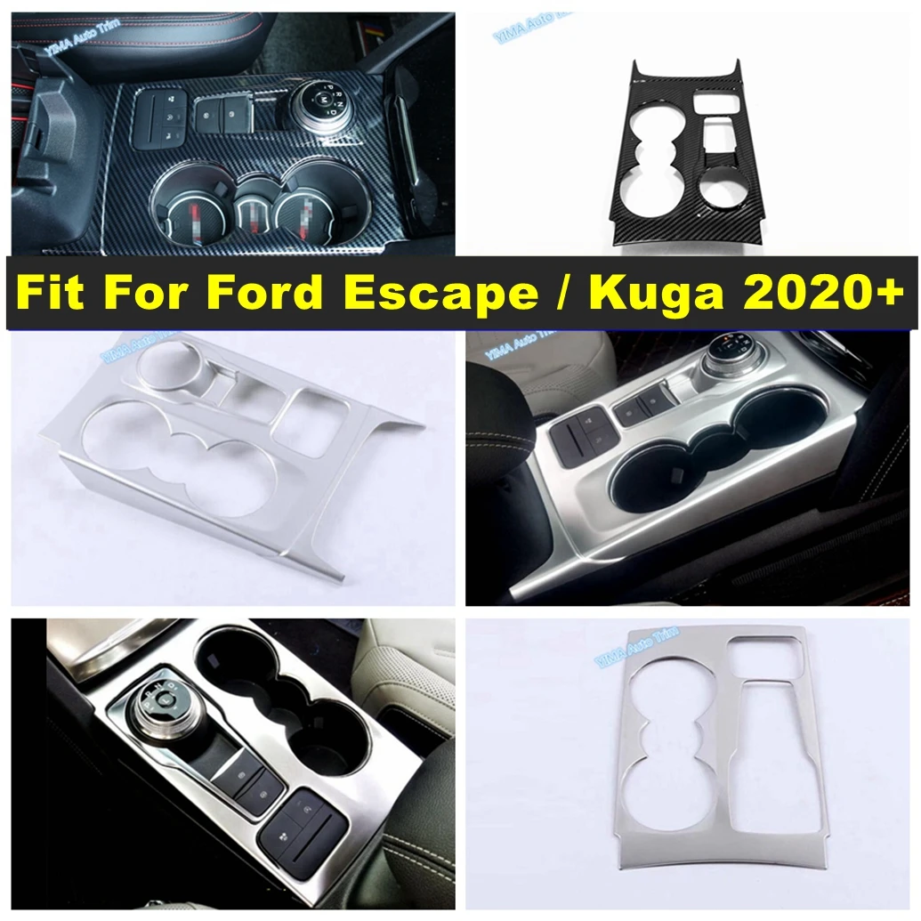 

Auto Control Shift Gear Panel Frame Decor Cover Trim For Ford Escape / Kuga 2020 - 2024 Stainless Steel Interior Accessories