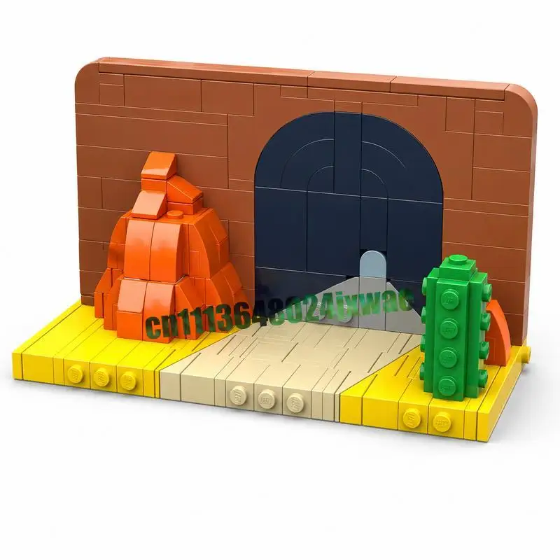242PCS Cartoon Scene Paint Gag MOC Model Custom Puzzle Diorama DIY Creative Assembly Educational Toy Blocks Funny Popular Gifts