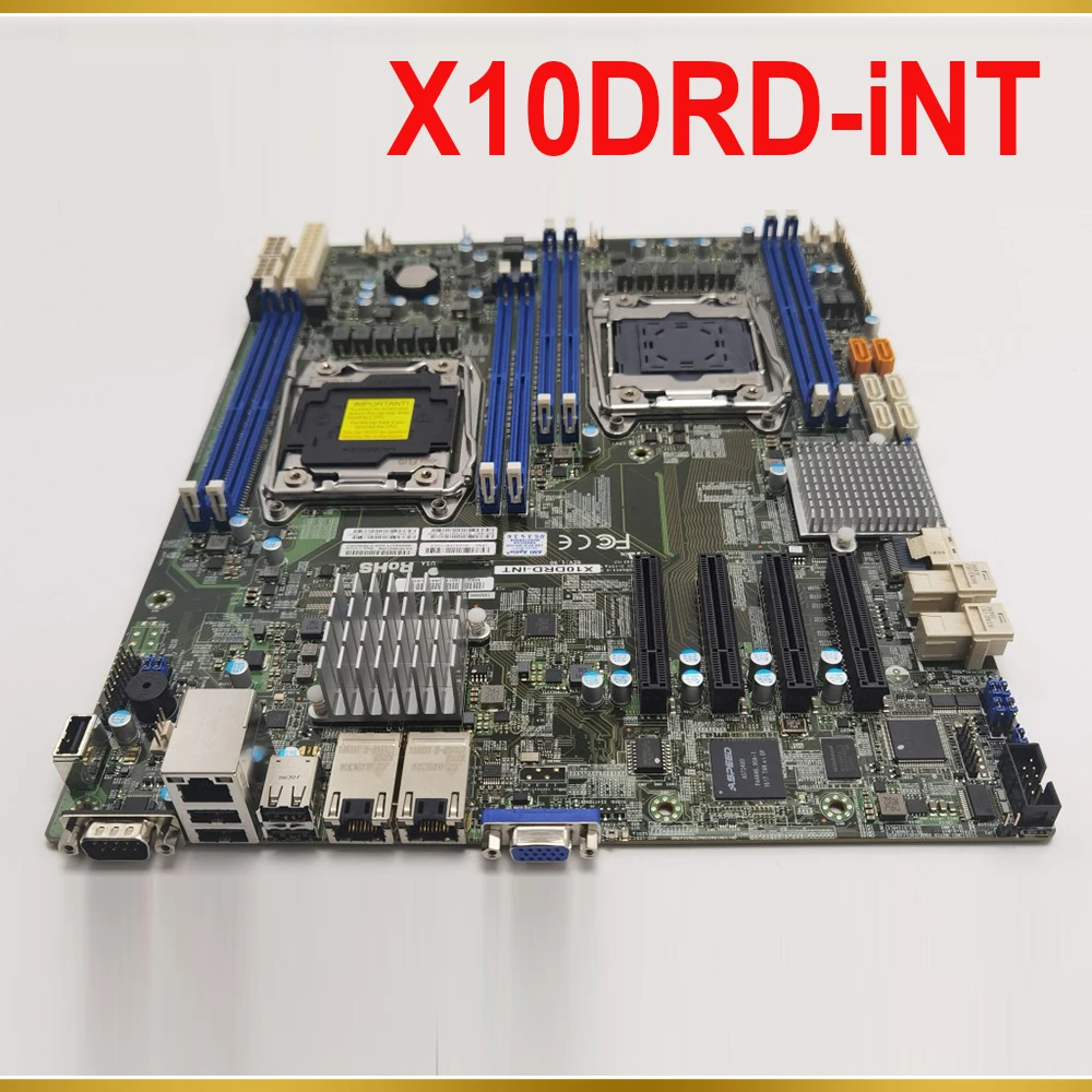 

X10DRD-iNT для материнской платы Supermicro PC E5-2600 v4/v3, семейный процессор, Внутренние порты NVMe (PCI-E 3,0x4) LGA2011 DDR4