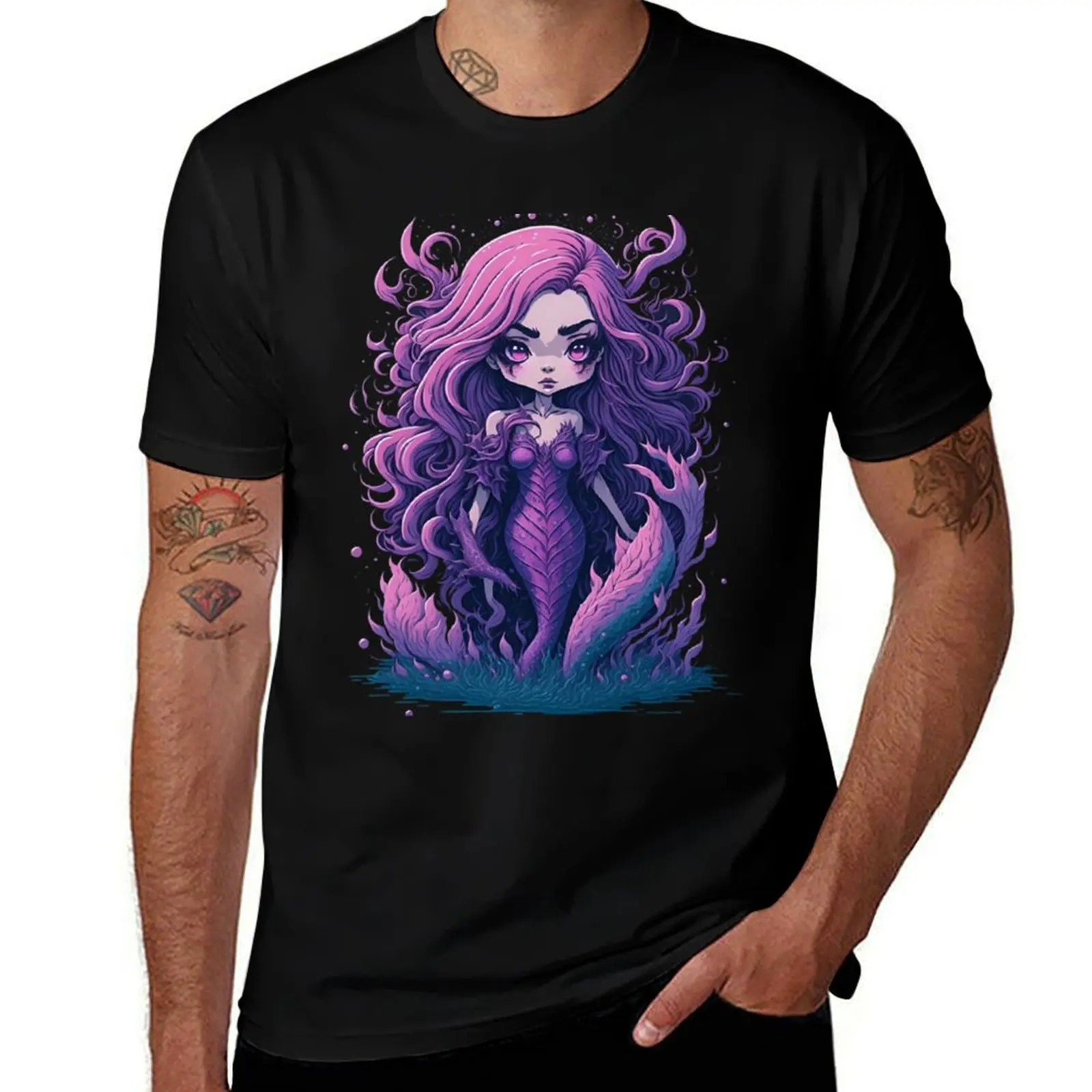 

Anime Siren Fantasy Mermaid T shirt and phone case T-Shirt t shirts cotton 100% T-Shirt