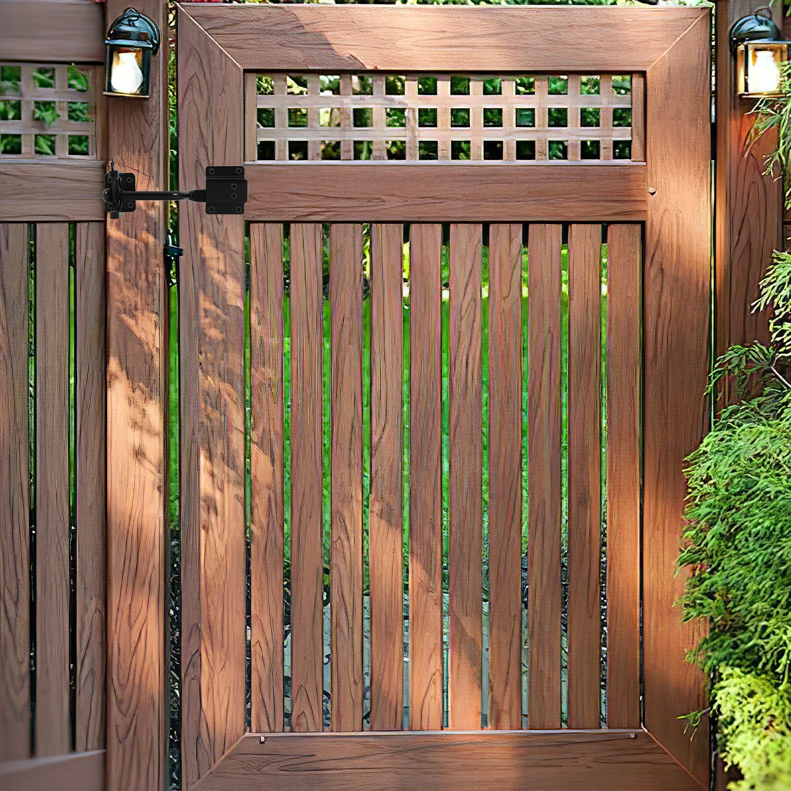 

Сверхмощная самоблокирующаяся оцинкованная отделка, регулируемая тросовая тяга, открытый бассейн, сад, флип, металлический крючок для сарая, замок, дверная защелка