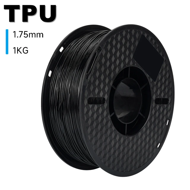 KINGROON 3D-Drucker-Filament, TPU, 1 kg, 1,75 mm, weiches, flexibles 3D-Druckmaterial, hohe Belastbarkeit, TPU-Kunststoff, Nettogewicht 1 kg/Rolle