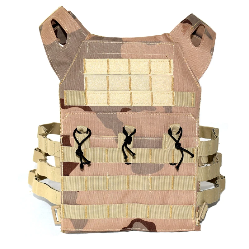 Chaleco táctico MOLLE JPC 600D, equipo Airsoft, portador de placa de caza de Paintball, chaleco de armadura corporal ligero protector para exteriores