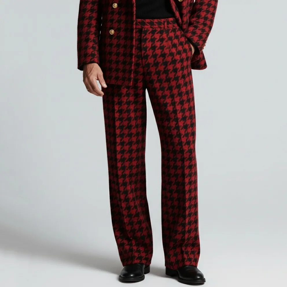 الحديثة الجديدة مصمم بدل زفاف للرجل 2 قطعة السترة النباتات مزدوجة الصدر بلغت ذروتها ملابس مكتب الأعمال حسب الطلب