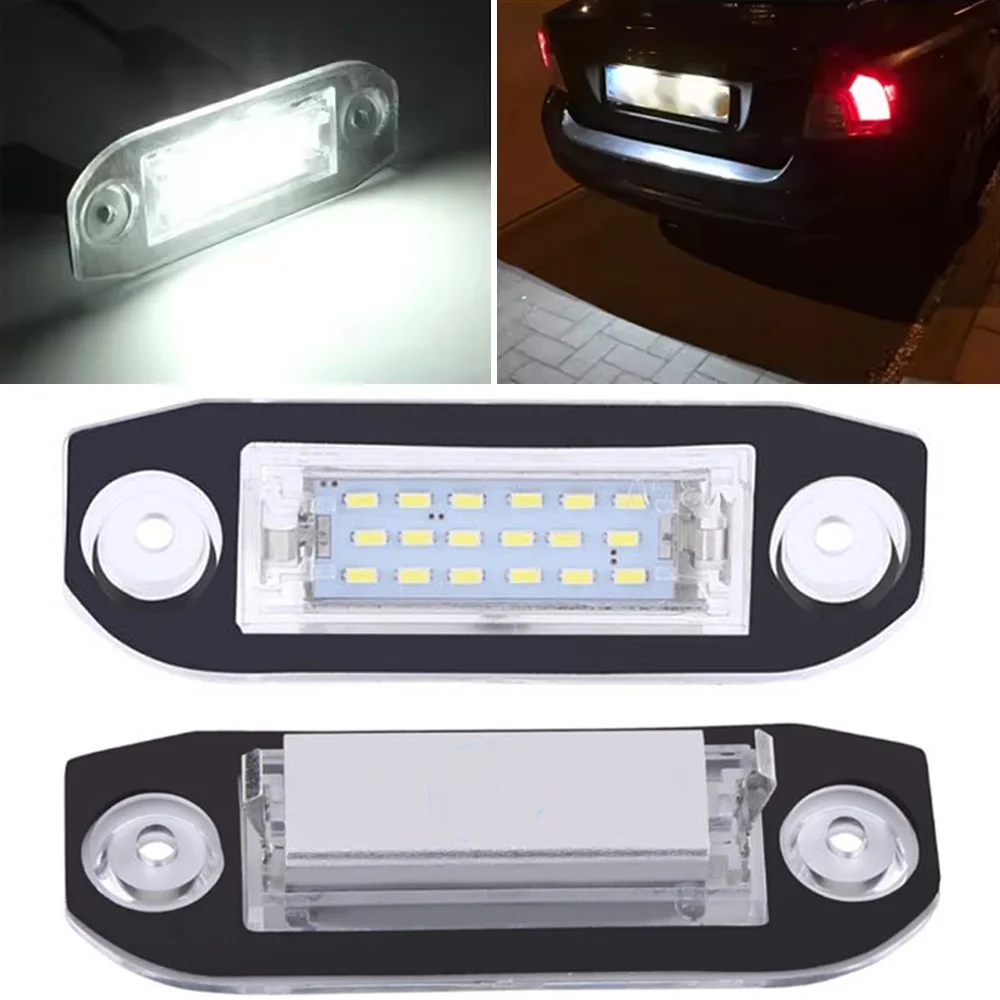 Car-Styling 12V Car License Plate Number Lights LED Canbus Error Free For Volvo S80 XC90 S40 V60 XC60 S60 C70 V50 XC70 V70