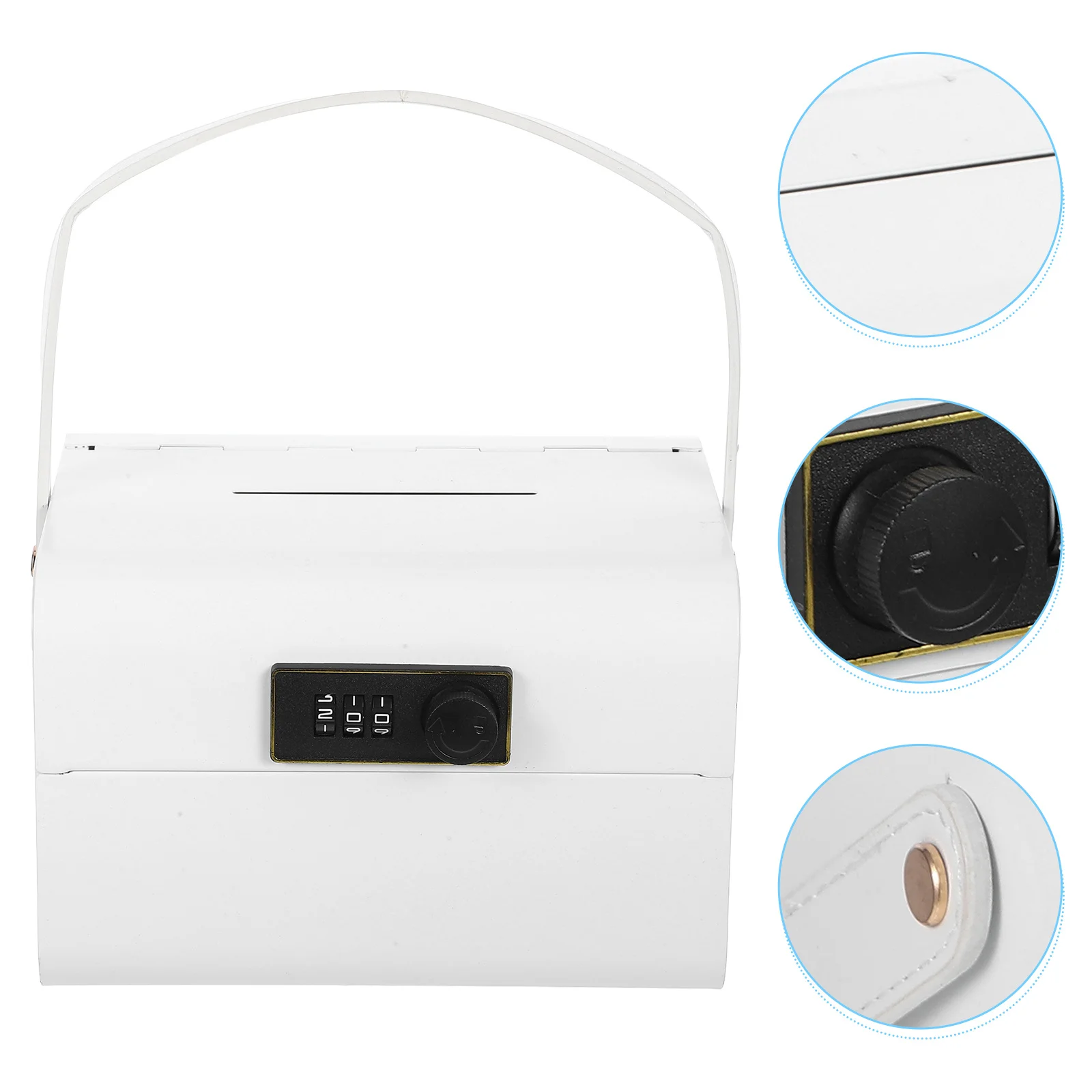 حصالة على شكل حيوان للأطفال مع قفل مجمع، صندوق توفير نقدي معدني، جرة عملات معدنية آمنة للأطفال، سعة كبيرة، تخزين أموال فولاذية آمنة #3