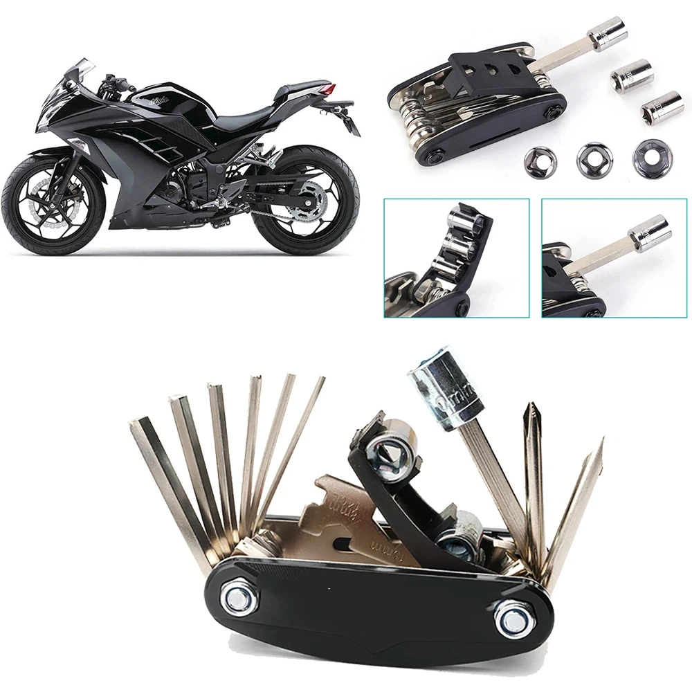 16-in-1 Socket Wrench Set, Non-Slip Rotating Head. Durable Stainless Steel for Home & Car Repairs. Easy & Universal Tool.