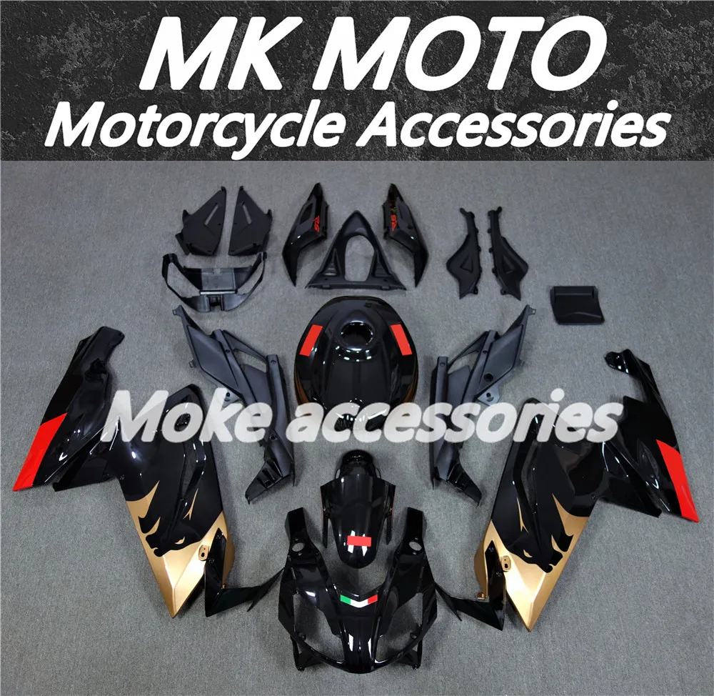 

Moke moto Motorcycle Bodywork Set for Aprilia Rs125 2006 2007 2008 2009 2010 2011 Fairings Kit Fit Injection New Glod Black