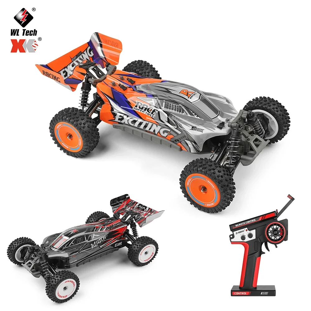 WLtoys 124010 55KM/H RC Car Professional Racing Vehicle 4WD Off-road Electric High Speed Drift Remote Control Toys for Children