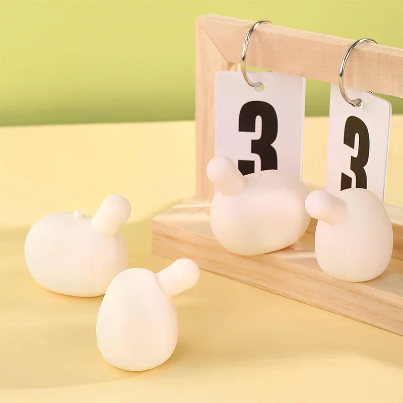 5Pcs Anti Anxiety Squeeze Toy DIY Accessories For Adult Blow Bubble Novelty Pinch Toy Insert Ball For Autism Kids Stress Toy