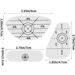 3 pz/foglio 30 pz Golf Traning Aids adesivi Golf Impact Tape Set autoadesivo Golf Impact Sticker Label