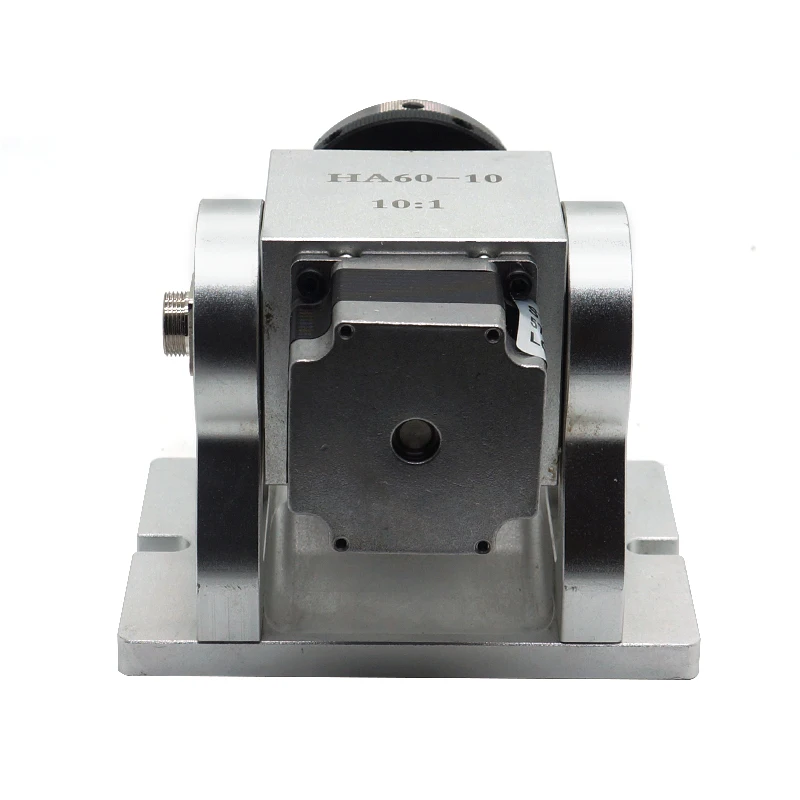 CNC Planetary Gear 4th Rotary Axis 65 100mm Chuck CNC A Axis Speed Reducing Ratio 10:1 for Laser Marking Machine