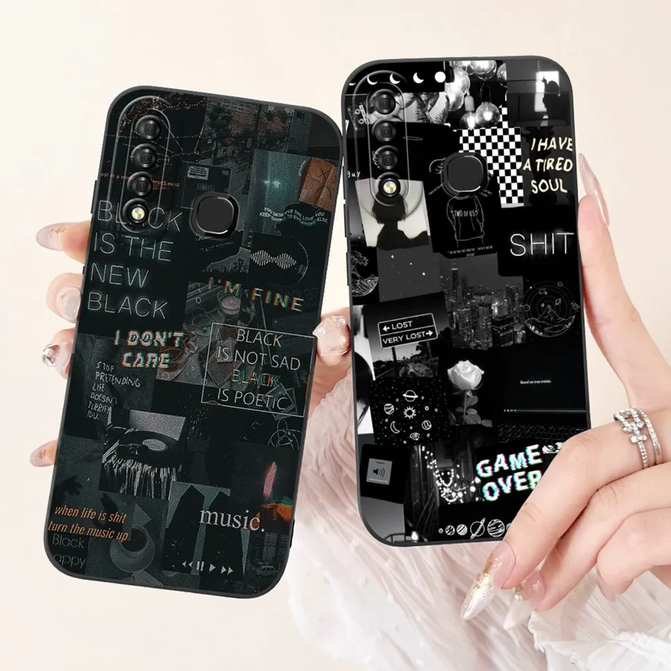 For Infinix S4 X626 X627 Smart 3 Plus smart 3+ Phone Back Cover Luxury Fashion Pattern Silicone Funda Matte Soft Bumper X626 image 5