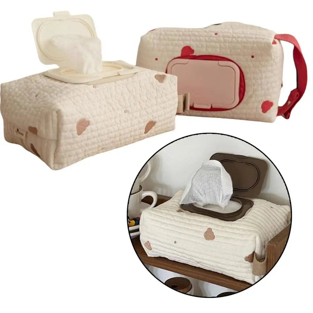 Cartoon Car Mounted Tissue Box Portable Removable Wet Wipes Case Modern Simplicity Multifunctional Hanging Storage Box