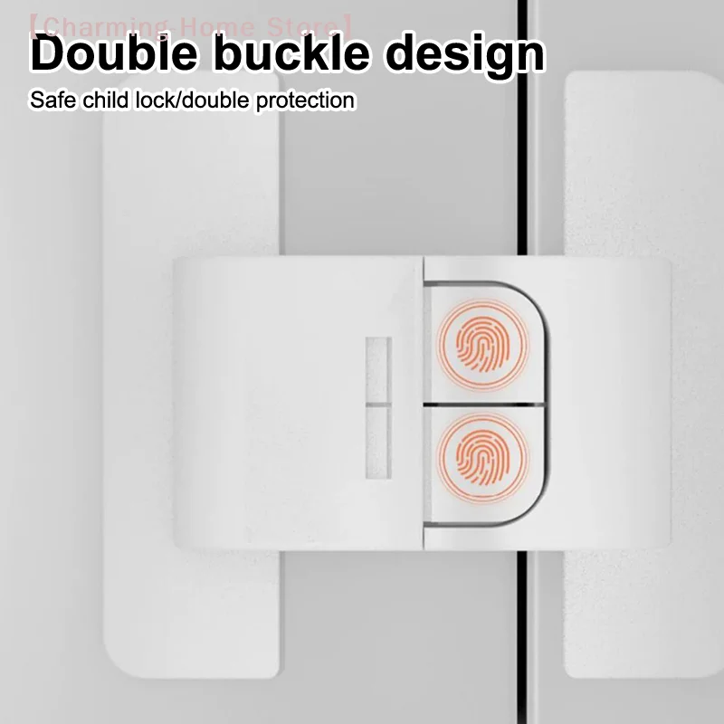 【M】New 5Pcs Home Refrigerator Lock Safety Fridge Freezer Door Lock Multi-function Safety Locks Children Security Protector