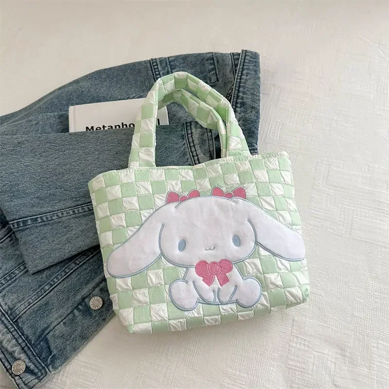 Lieve Hello Kitty Cinnamoroll Anime Kawaii Sanrio Ins Handtas Schattige Cartoon Mijn Melodie Pochacco Opslag Draagtas Cadeaus Voor Meisjes