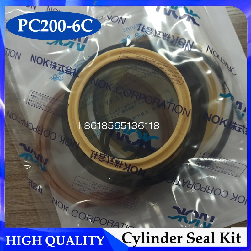 PC200-6C Hydraulic Bucket Arm Boom Cylinder Oil seal kit For Komatsu Excavator Spare Parts