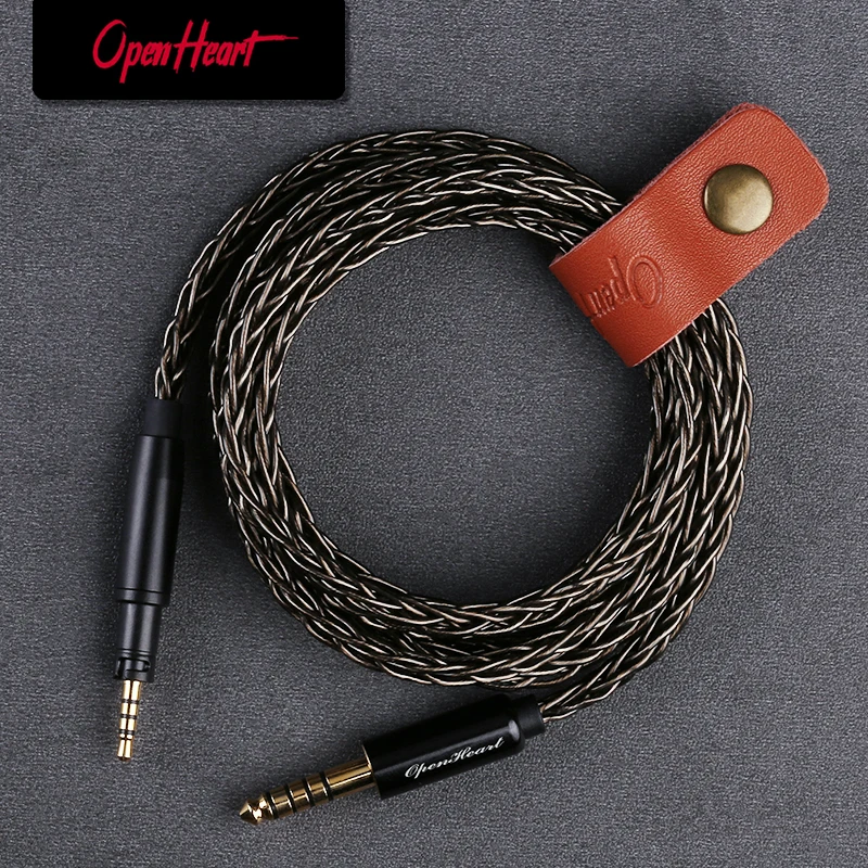 OPENHEART 8 Core Hoofdtelefoon Kabel Voor Sennheiser Momentum 2/3/4 HD 400 S HD 4.40 HD1 HD 4.50SE Verzilverd Koper Upgrade Kabel