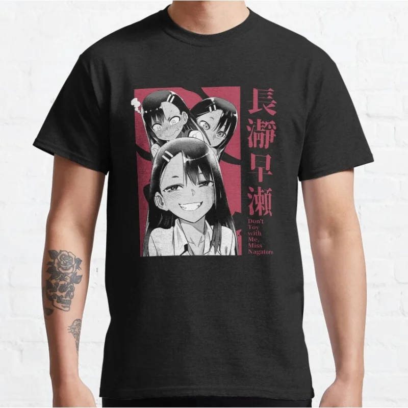 

0503 Dont Toy With Me Nagatoro Hayase Gift for Anime lover 100% cotton Y2K clothes O -Neck Short Sleeve Graphic T-Shirt S-6XL