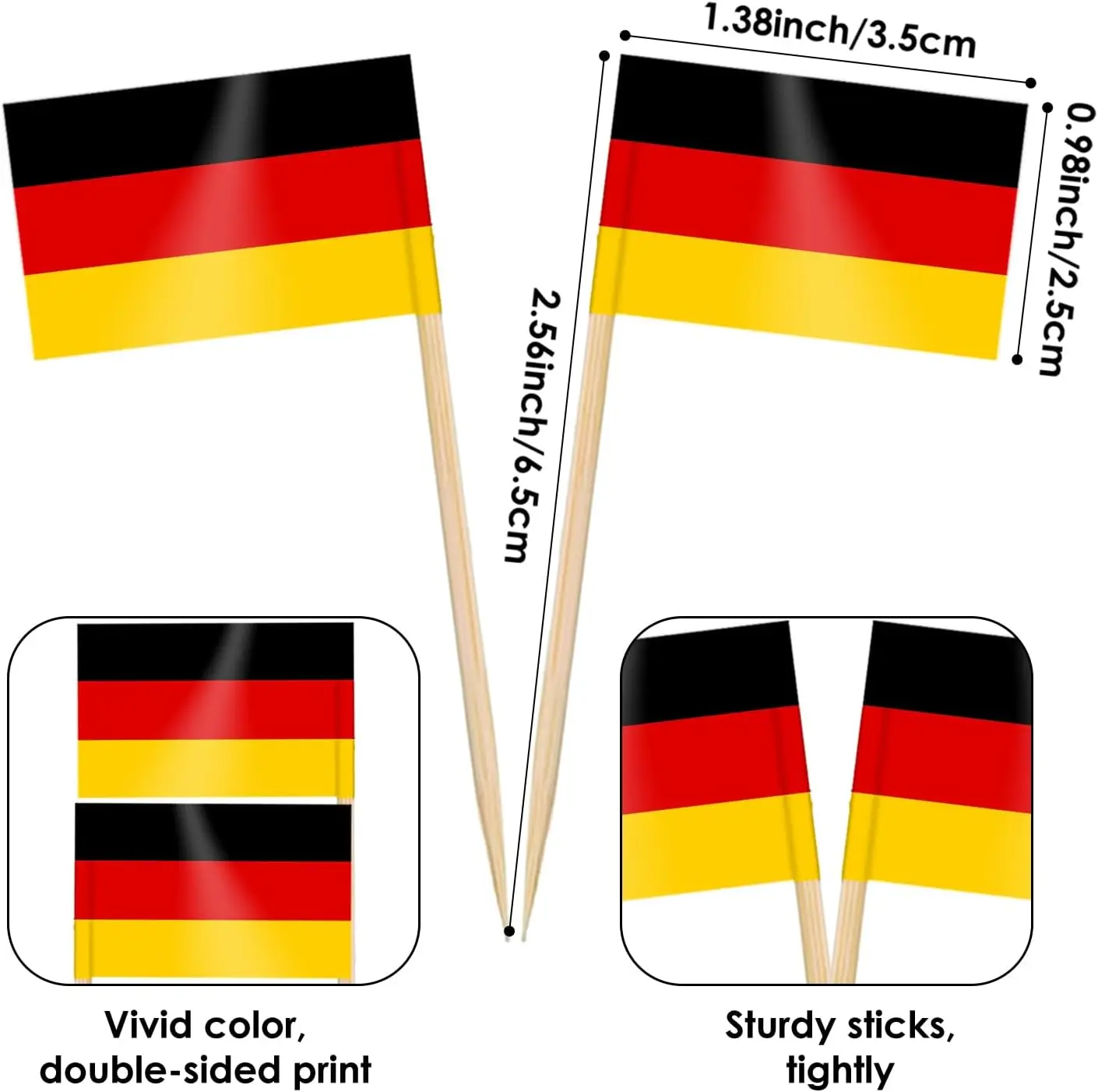 이쑤시개 깃발, 미니 깃발, 컵케이크 토퍼, 다른 나라 깃발, 파티 장식용 칵테일 픽, 10 개, 100 개