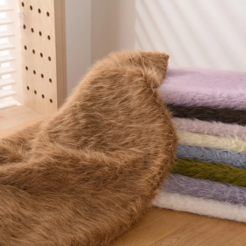 

Warm Plush Thickened Encryption Mohair Fabric for DIY Coat Pillow Blanket Doll Teddy Bear Clothing Handmade Material