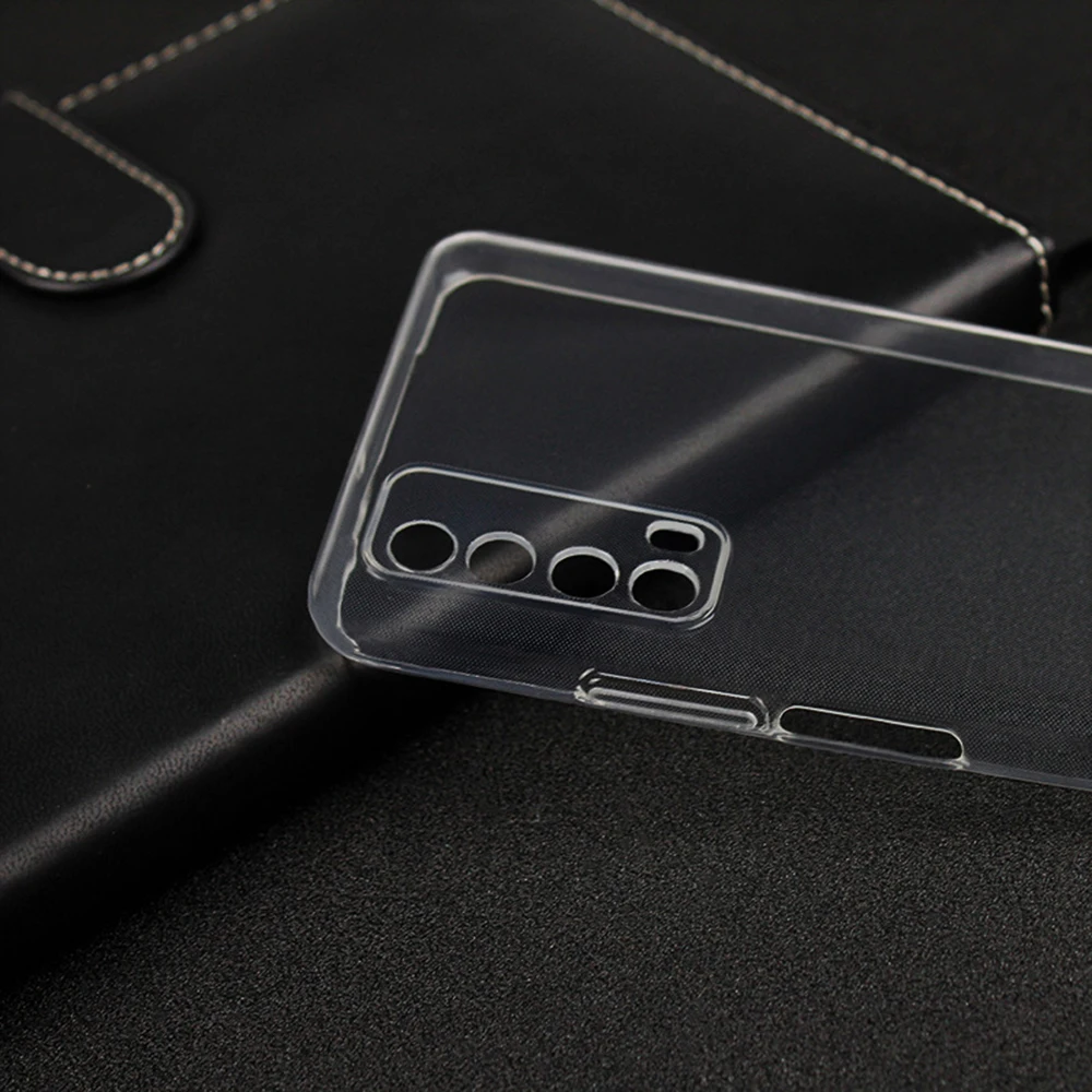 Funda de móvil ultrafina para Huawei, carcasa trasera de silicona transparente, TPU suave, para Y7A P Smart 2020 2021 PSmart2021