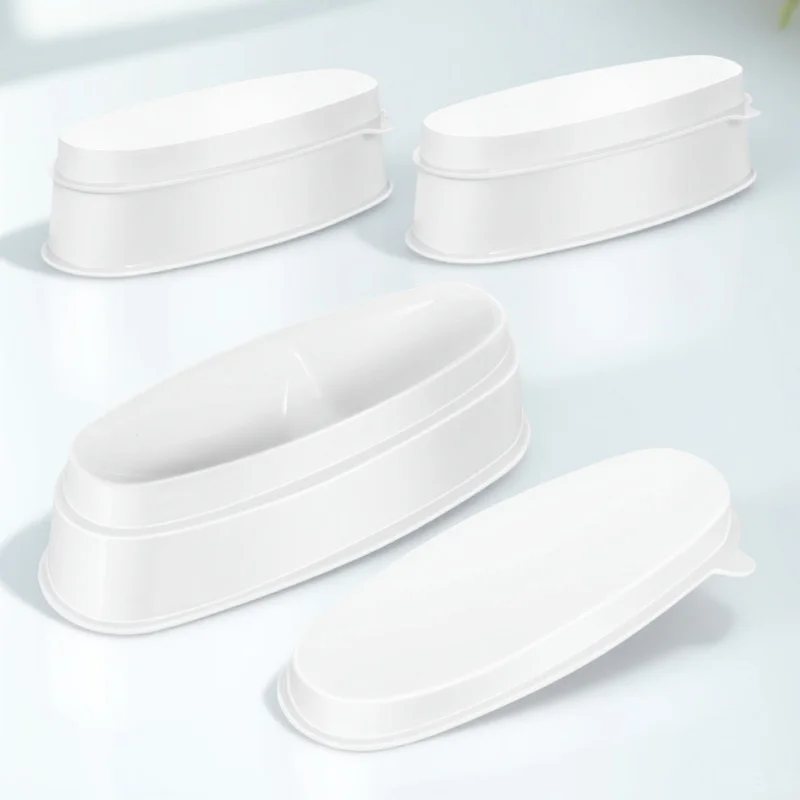 3pcs Nail Dip Powder Tray High-Grade Plastic Dipping Powder Container For French Manicure Gradient Glitter Diy Nail Art Tool