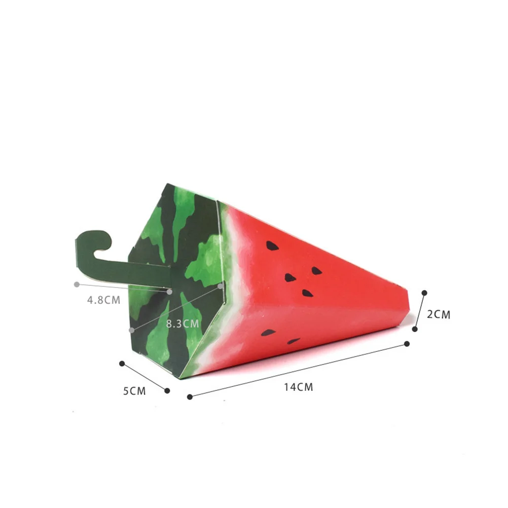 

25 pcs Watermelon Candy Boxes Umbrella-Shaped Party Favor Box For Shower Sweets Storage Holder Paper Candy Container