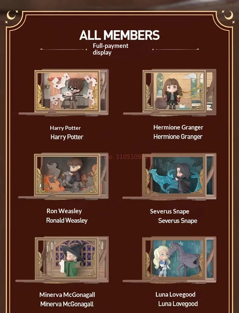 Echte POPMART Harry Potter Hogwarts Biographical Series Blind Box Szene Sammlerfigur Desktop Ornament Sammlerstück Geschenk – Detail 4