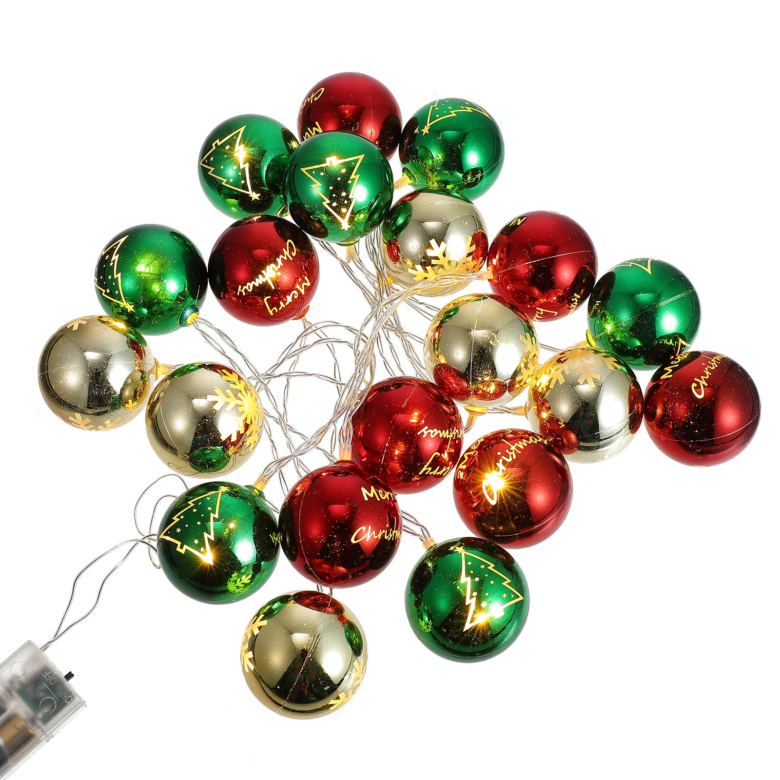 1 قطعة عيد الميلاد الكرة سلسلة مصباح ملون الإبداعية عيد الميلاد ضوء مهرجان جو ديكور مصابيح تعليق للزينة الطرف الديكور