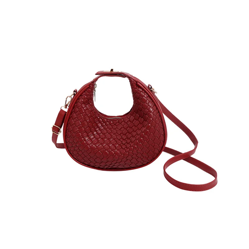 Mode Schwarz Halbmond Tasche Luxus Pu Leder Damen Geldbörsen und Handtaschen Umhängetaschen Frauen Schulter Taschen – Detail 36