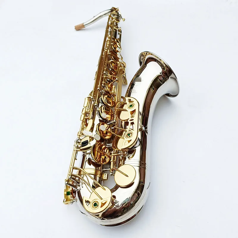 Made in France Tenor Saxophone STS-802 Silvering Gold Keys Sax Tenor Mouthpiece Ligature Reeds Neck Musical Instrument